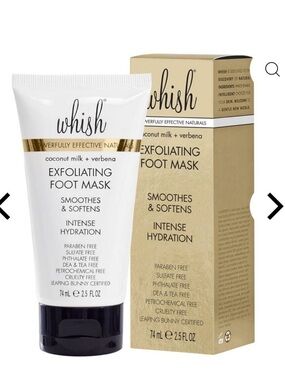 Whish Coconut Milk + Verbena Exfoliating Foot Mask - White NEW!